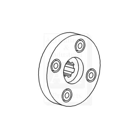 A & I Products Hub, Hydraulic Pump 4" x4" x2" A-192161